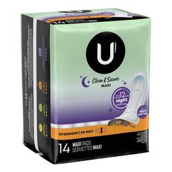 U by Kotex Security Feminine Pad Maxi / Overnight Heavy Absorbency (971266_CS)