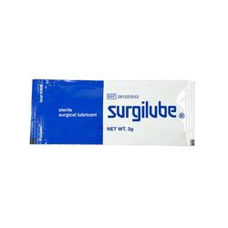 Surgilube Lubricating Jelly - Carbomer free 3 Gram Individual Packet Sterile (1009103_BX)