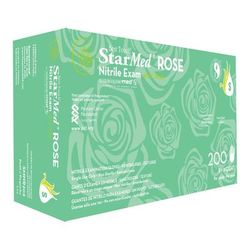 StarMed Rose Exam Glove Small NonSterile Nitrile Standard Cuff Length Textured Fingertips Pink Not Rated (976524_CS)