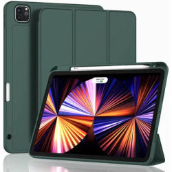 iPad Pro 11 Inch Case 2022(4th Gen)/2021(3rd Gen)/2020(2nd Gen) with Pencil Holder, Smart iPad Case Auto 2nd Gen Pencil Charging