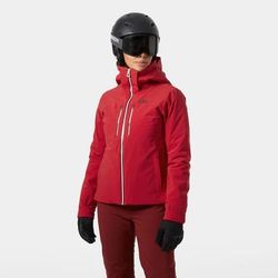 Helly Hansen Women's Alphelia Lightweight Lifaloft Ski Jacket Red M