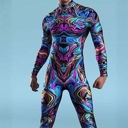 Costume di Carnevale Tuta Intera Costumi zentai con motivi Costume Cosplay Body Stampa Costume Sexy Halloween Per uomo Per donna Ragazzi Costume per Feste Performance Mascherata Bambini Adulti