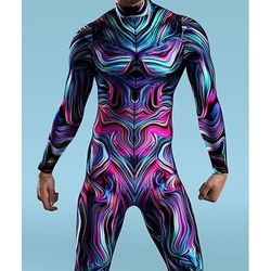 Costume di Carnevale Tuta Intera Costumi zentai con motivi Costume Cosplay Body Stampa Costume Sexy Halloween Per uomo Per donna Ragazzi Costume per Feste Performance Mascherata Bambini Adulti
