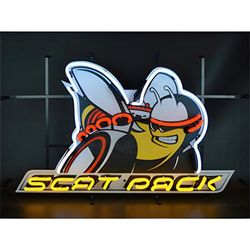 Neonetics Dodge Scat Pack 30-Inch Neon Sign