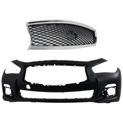 Replacement Bumper Cover Primed, Front, 1-year unlimited-mileage warranty KIT-012224-08