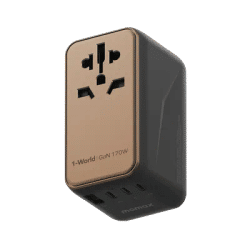 MOMAX Universal Power Adapter 170W Fast GaN السفر التوصيل USB-C Travel Plug 여행 플러그 US UK EU AU Charger for Laptops Tablets