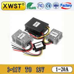 3V 4V 5V 6V 8V 9V 11V to 12V DC DC Step Up Power Supplly 1~20A Boost Converter 12 Volt Waterproof Voltage Regulator For Car LED