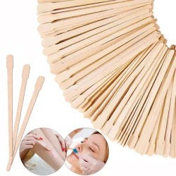 200/500 Pcs Wax Stick for Hair Removal Portable Wooden Depressor Small Sticks Nose Applicator Eyebrow Shaping Waxing