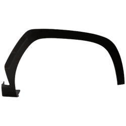 Replacement Fender Flares Plastic Black, Front, Passenger Side, 1-year unlimited-mileage warranty RH22130025Q