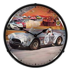 Collectable Sign and Clock Shelby Cobra Backlit Wall Clock