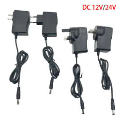 DC12V 24V Universal Power Supply Adapter AC110-240V 1A/2A/3A/5A/6A/8A/10A with EU/US/AU/UK Plugs for LED Strip Light Converter