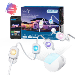 eufy Permanent Outdoor Lights S4 (100ft with 72 LED Lights) White