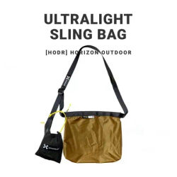 [HODR] Packable Crossbody Sling 15D Double-Silnylon, Duraflex® Buckle, YKK Zip | 40–55 g — city commuter sling bikepacking pouch
