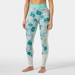 Helly Hansen Women's Lifa Merino Midweight Graphic Base Layer Trousers Blue L