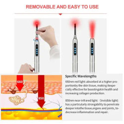 Tuhopeta Cold Sore Laser Therapy Device Light Treatment for Mouth Ulcers, Blisters, Herpes and Pain Relief