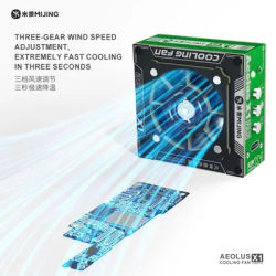 MJ-X1 3IN1 Smoke Exhaust Cooling Fan with UV Curing Lamp for Mobile Phone Motherboard LCD Repair UV Fast Curing Cooling Fan