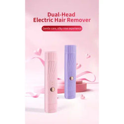 Hair Epilator Rechargeable Electric Epilator For Women Dual Head Hair Removal Device For Face Body Bikini Shave Tools Travel
