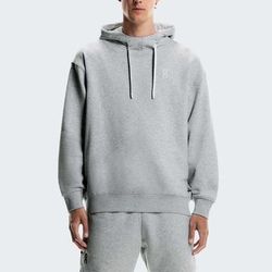 On Club Hoodie Smash Men's Tennis Apparel Grey Heather