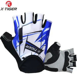 X-Tiger Cycling Gloves Bicycle MTB Road Bike Gloves Sports Fitness Gloves Abrasion Resistant Climbing Cycling Half Finger Gloves