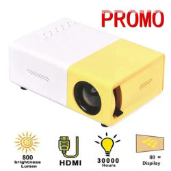 Projector Upgraded Version 1000 Lumen 320x240P HDMI-compatible USB YG300 Audio Home Media Player Projector