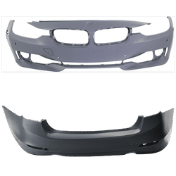 Replacement Bumper Cover Primed, Front & Rear, 1-year unlimited-mileage warranty SET-REPB010371P-A