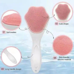 1/3PCS Cat Silicone Face Cleaning Brush 2 In 1 Silicone Face Mask Brush & Face Scrubber Deep Clean Exfoliating Facial Brushes