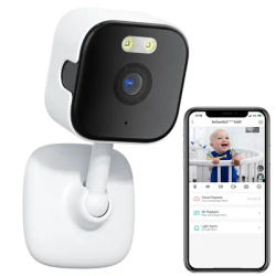 5MP Mini WiFi IP Camera Indoor Human Detection 5X Zoom Surveillance Baby Monitor CCTV PTZ with O-Kam pro App Support SD Card