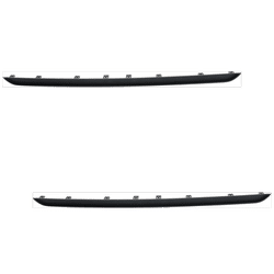 Replacement Bumper Trim Textured Black, Rear, Driver & Passenger Side, 1-year unlimited-mileage warranty SET-REPF763505-2
