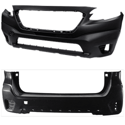 Replacement Bumper Cover Primed, Front & Rear, 1-year unlimited-mileage warranty SET-RS01030020P-B