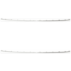 Replacement Bumper Trim Chrome, Rear, Driver & Passenger Side, 1-year unlimited-mileage warranty SET-RG76350001-2