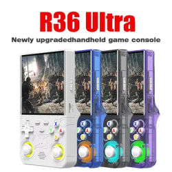 R36Ultra 4.0-inch Retro Handheld Game Console 128GB Portable Video Player Open-Source Linux System for Gaming