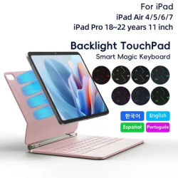 Magic Keyboard for iPad Air 4 Air 5 Air 6 Air 7 11 inch case for iPad Pro 11 inch 2018-2022 Generation Cover Smart Cover