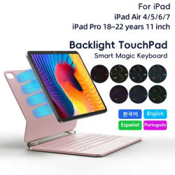 Magic Keyboard for iPad Air 4 Air 5 Air 6 Air 7 11 inch case for iPad Pro 11 inch 2018-2022 Generation Cover Smart Cover