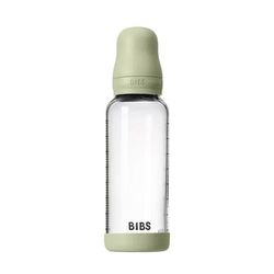 BIBS Baby Glass Bottle Set 8oz Latex, Medium Flow - Sage