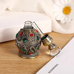 1pc 15ml Dubai Premium Thickened Fine Storage Bottle Arab-Style Glass Bottle perfume Essential Oil Bottle Special Split Bottle
