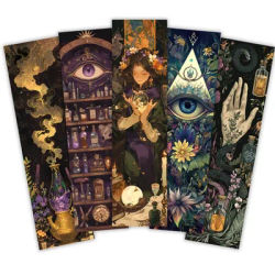 32pcs, Fantasy Bookmarks, Back to School Season, Christmas, Halloween, Teacher's Day, Suitable for Readers and Birthday Gifts.