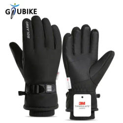 GTUBIKE Cycling Gloves Winter Touch Screen Motorcycle Gloves Outdoor Scooter Windproof Riding Ski Gloves Warm Bike Gloves
