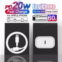 PD 20W USB C chargeur charge rapide Type C téléphone adaptateur mural pour Apple iPhone 14 11 12 17 Air 16 15 13 Pro Max 7 8 Plus X XR XS