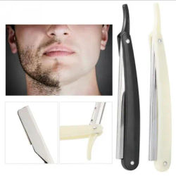 Stainless Steel Manual Shaver Razor Hairdressing Knife Holder Face Trimming Old School Shaving Tool