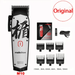 Madeshow M10 M11 Hair Cutter Men's Professional Oil Head Hair Clipper Titanium Plated Ceramic Blade 7000rpm Hair Salon Trimmer