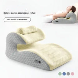 Bedding pillow for elderly designed to prevent gastroesophageal reflux with a reclining feature Pregnancy pillow