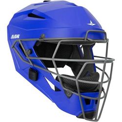 All Star MVP PRO Matte Catcher's Helmet with Deflexion Tech Royal