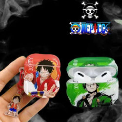 Custodia per auricolari One Piece Rufy per AirPods 4 3 2 1 Pro2 Anime Zoro Soft Shell Auricolare wireless Bluetooth Custodia protettiva per Airpods