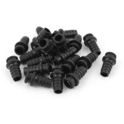 UXCELL-Protège-câble en caoutchouc pour chargeur de téléphone portable, gaine de câble métallique pour prise aviation, instituts de contrainte, protecteur de botte, 20 pièces, 27x8x5mm, 27x7x4mm