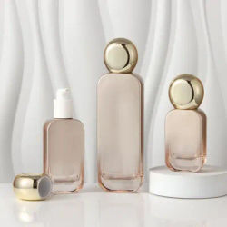 ‌30ml Glass Spray Bottle with Gold Pump Cap, Refillable Empty Perfume/Lotion Container, Travel Size Cosmetic Bottle for Liquids‌