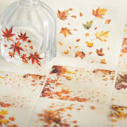20 pcs/pack Vintage Plant Leaf Stickers Maple Leaf Decorative stickers DIY Scrapbook Album Craft Diary Deco Label stickers