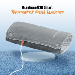 Couverture chauffante électrique, coussin de compresse chaude multifonctionnel, tapis d'échauffement d'hiver en graphène, couverture thermique de chargement USB