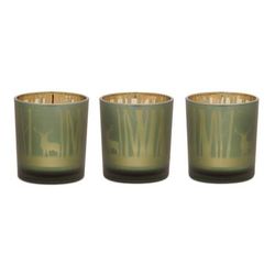 Mossy Oak Deer Votive (Set of 3) by Melrose in Green Gold (Size OS)