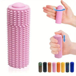 1pc Rotable Grip Pressing Portable Fingertip Pressure Relief Massage Mini Mace Relaxing Muscle Ornament