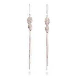 'Andean-Made Sylvan-Themed Sterling Silver Waterfall Earrings'